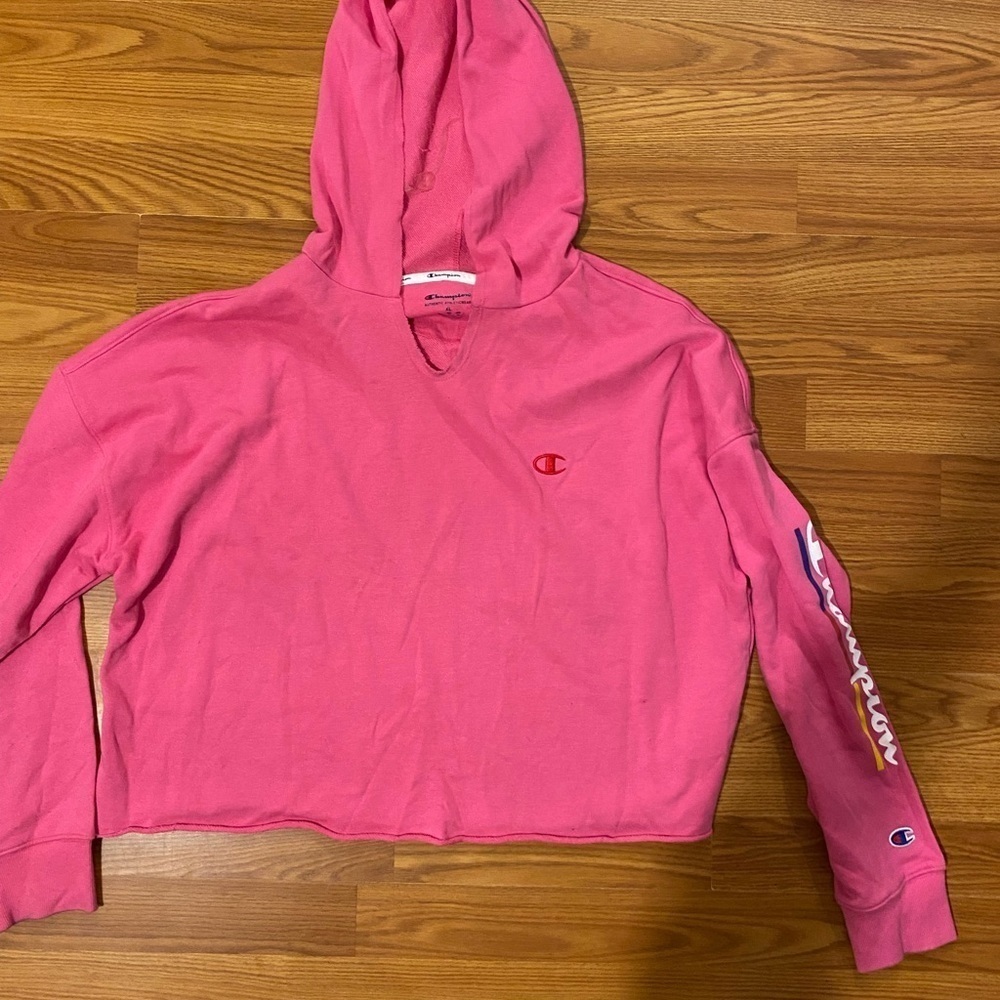 Champion Cropped Hoodie/Sweatshirt XL (GJ) - Picture 4 of 12